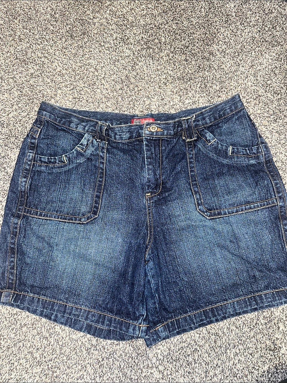 VTG faded glory women's Denim Cargo Jean Shorts in Blue